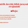 O'smirlik davrida bilish jarayonlarini rivojlanishi