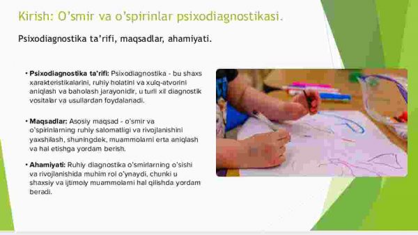 O'smir va o'spirinlar psixodiagnostikasi - Image 3