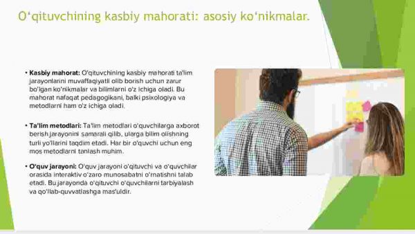 Pedagogik fikr taraqqiyotida o'qituvchining kasbiy mahorati, burch va mas'uliyatlari - Image 4