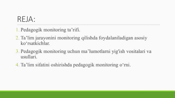 Pedagogik monitoring tushunchasi - Image 2