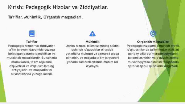 Pedagogik nizolar va ziddiyatlarning falsafiy, pedagogik-psixologik tasnifi - Image 3
