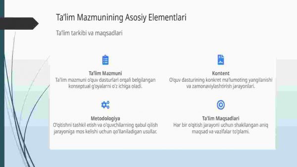 Pedagogik psixologiyada ta'lim mazmuni sifatidagi jarayonlari - Image 3
