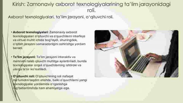 Pedagogik ta'lim jarayonida o'qituvchining zamonaviy axborot texnologiyalaridan samarali foydalanishi - Image 3