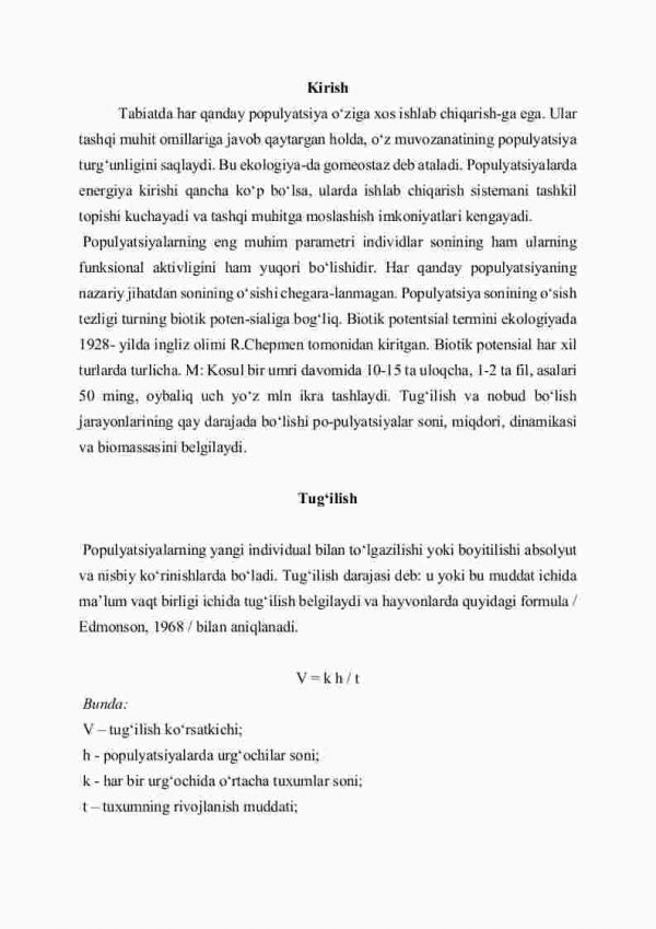 Populyatsiya – zamonda populyatsiyalar ishlab chiqarishi va dinamikasi - Image 2