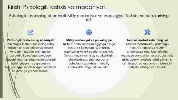 Psixologik tashxis metodikalarni milliy madaniy muhitga moslashtirish muammolari - Image 3