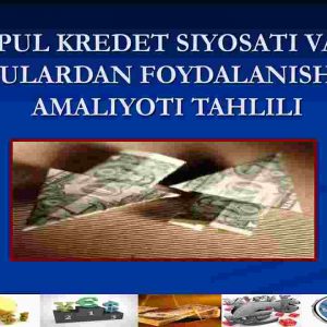 Pul kredit siyosati va ulardan foydalanish amaliyoti tahlili