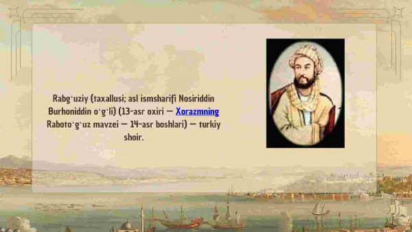 Oltin O'rda o'zbek adabiyoti Rabg'uziyning "Qisasi Rabg'uziy" asari - Image 2