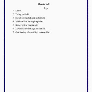 Qushlar sinfi