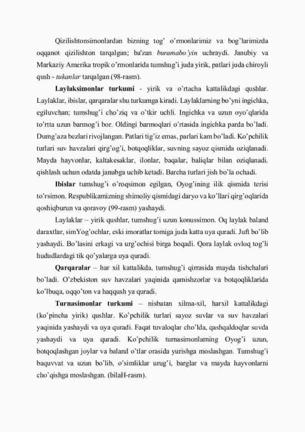 Qushlarning xilma-xilligi: pingvinsimonlar, qizilishtonsimonlar, laylaksimonlar, turnasimonlar, yirtqich qushlar turkumlari - Image 3