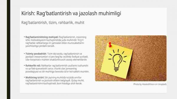 Rag'batlantirish va jazolash usullari - Image 3