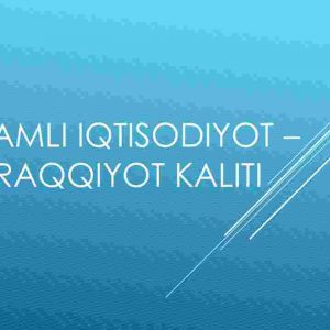 Raqamli iqtisodiyot - taraqqiyot kaliti