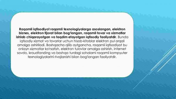 Raqamli iqtisodiyot - taraqqiyot kaliti - Image 2