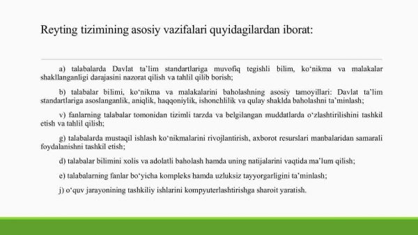 Reyting tizimi ta'lim jarayonining ajralmas qismi sifatida​ - Image 4