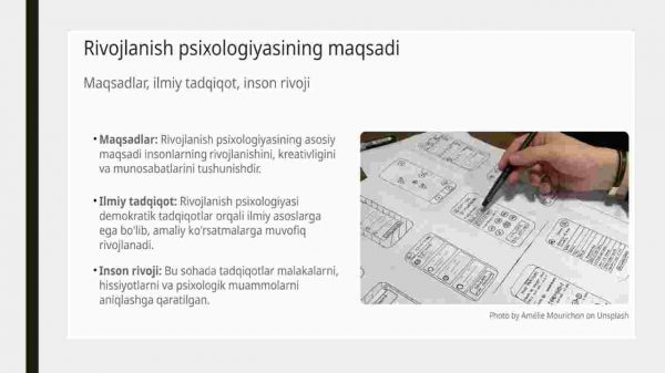 Rivojlanish psixologiyasi fanining predmeti, maqsadi - Image 4
