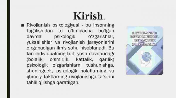 Rivojlanish psixologiyasining asosiy tushunchalari - Image 3
