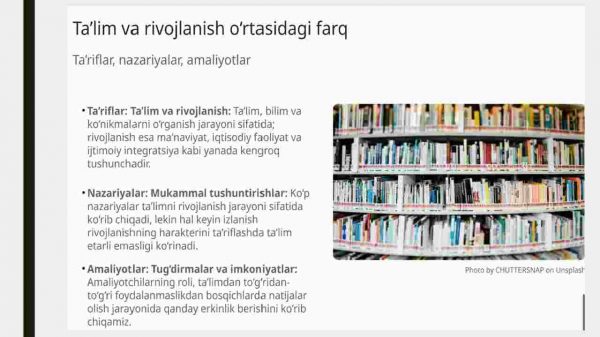 Rivojlanish ta'limga bog'liq bo'lmaydi - Image 3