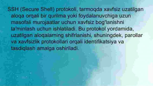 SSH pratakoli taxlili - Image 3