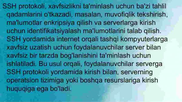 SSH pratakoli taxlili - Image 4