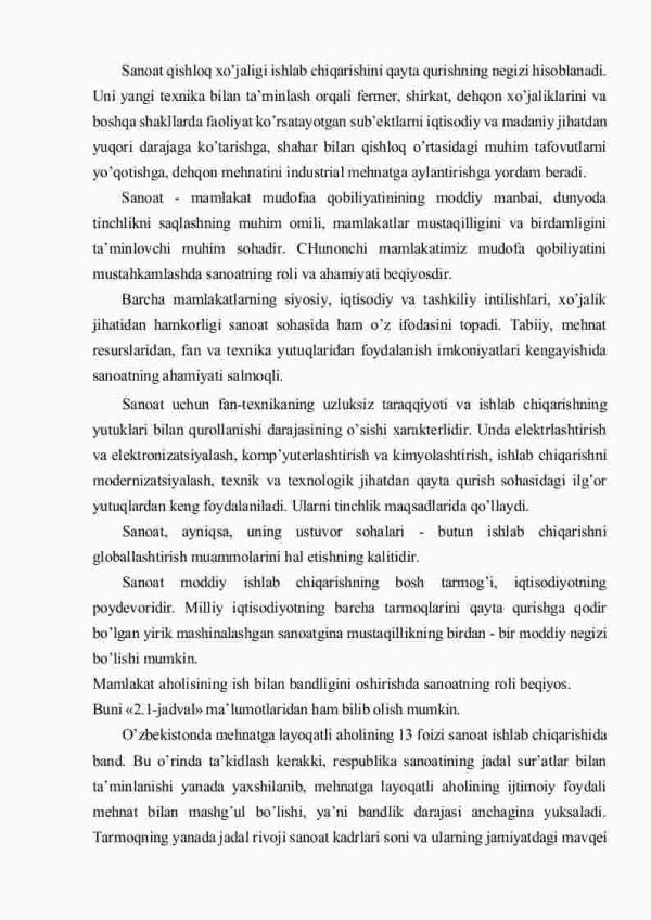 Sanoat - milliy iqtisodiyotning yetakchi tarmog'i - Image 3
