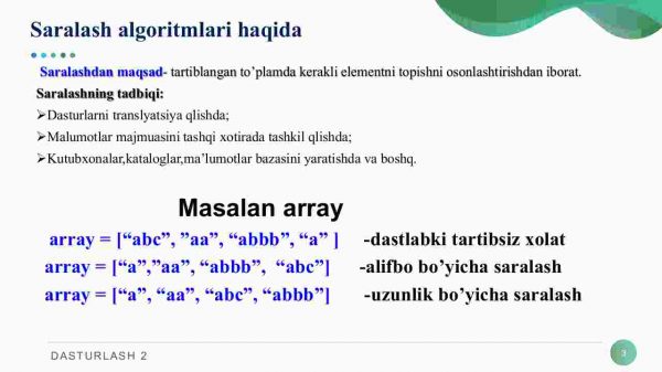 Murakkab saralash algortmlar. Juda ham katta sonlar bilan ishlash - Image 3