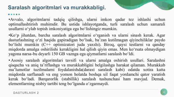 Murakkab saralash algortmlar. Juda ham katta sonlar bilan ishlash - Image 4