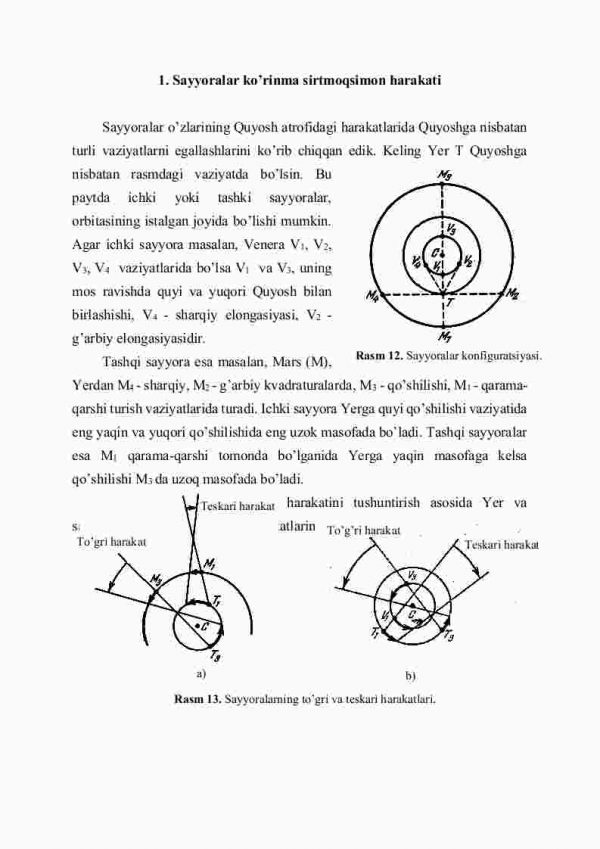 Sayyoralarning ko'rinma harakatlarini tushuntirish. Kepler qonunlari - Image 2