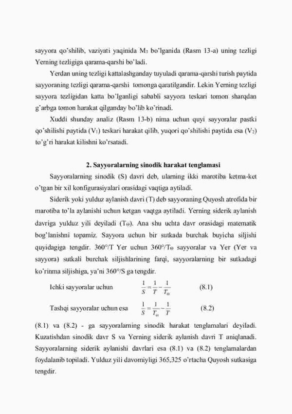 Sayyoralarning ko'rinma harakatlarini tushuntirish. Kepler qonunlari - Image 3