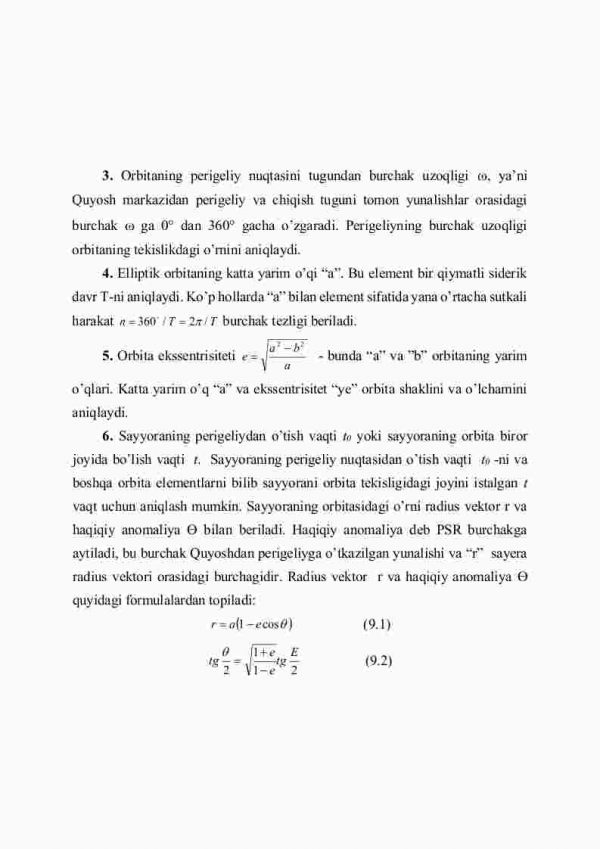 Sayyoralarning orbita elementlari - Image 3