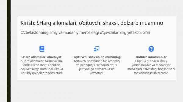 Sharq allomalari asarlarida o'qituvchi shaxsi muammosi - Image 2