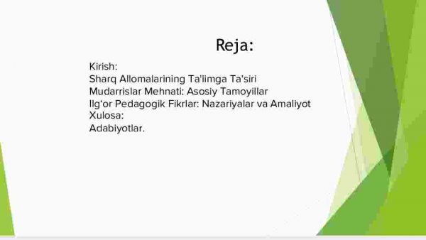 Sharq allomalarining asarlarida mudarrislar mehnati to'g'risida ilg'or pedagogik fikrlar - Image 2