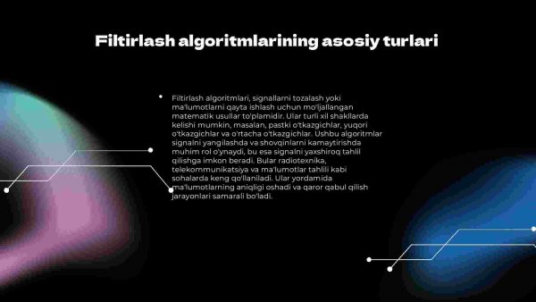 Signallarni filtirlash algoritimlarini o'rganish - Image 3
