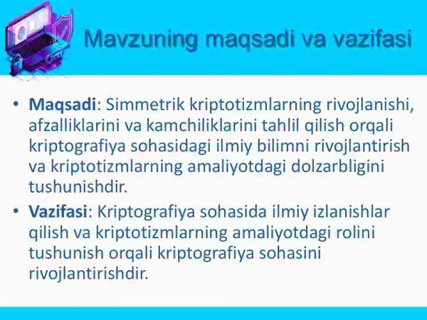 Simmetrik kalitli kriptotizimlarning rivojlanishi, afzalliklari va kamchiliklarini tahlil qilish - Image 4