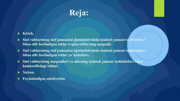 Sinf rahbarining sinf  jamosini jipislashtirishda maktab jamoat tashkilotlari bilan olib boriladigan ishlar - Image 2