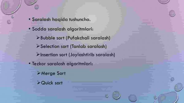 Saralash algoritmlari - Image 2