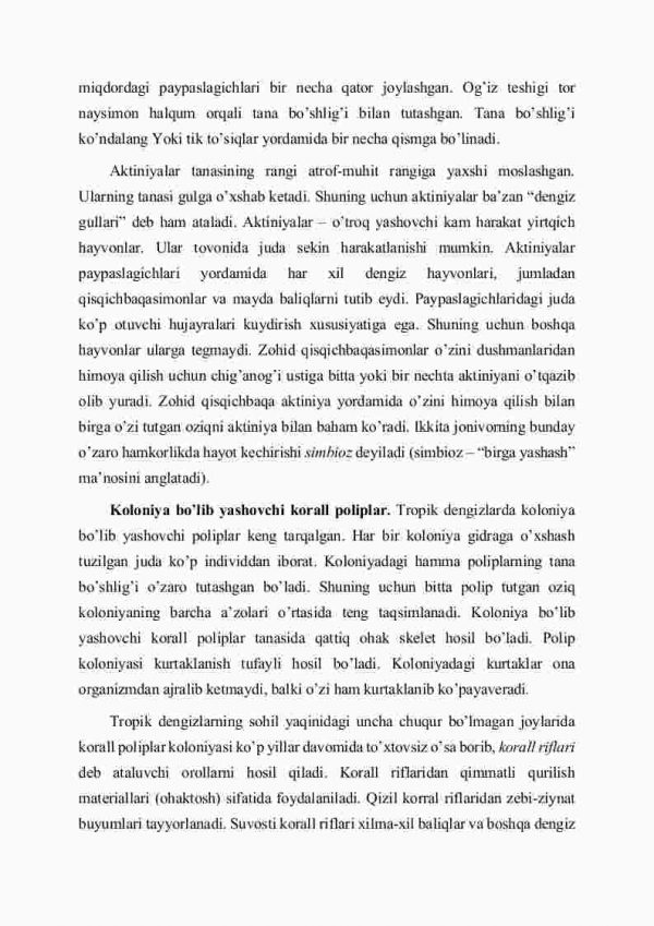 Sstifоid mеduzаlаr vа kоrаll pоliplаr sinflаri - Image 4