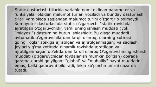 Statik ma'lumotlar tuzilmasi - Image 3