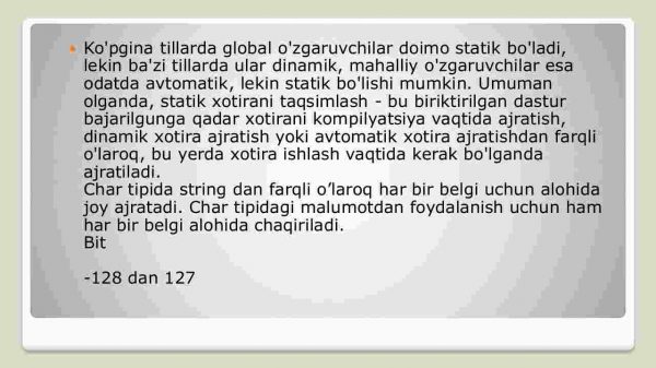 Statik ma'lumotlar tuzilmasi - Image 4
