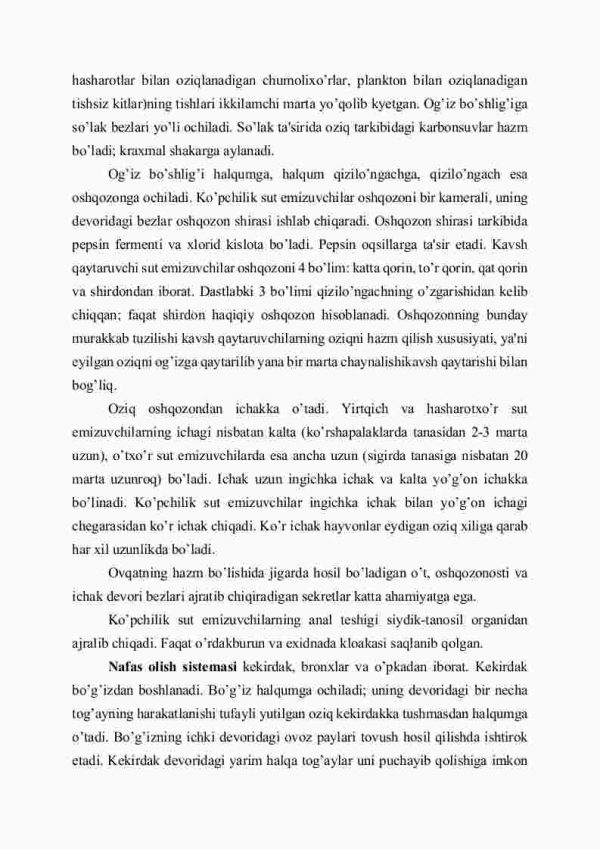 Sut emizuvchilarning ichki tuzilishi - Image 3