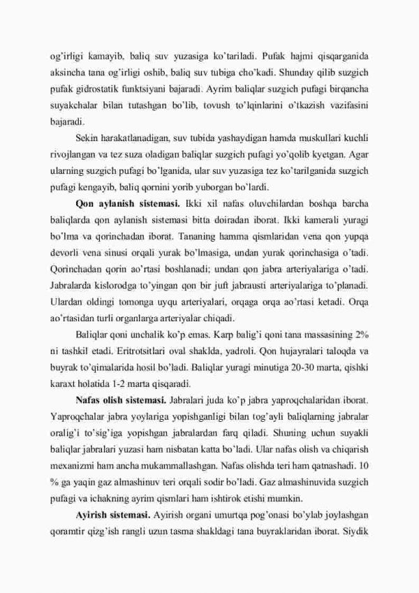 Suyakli baliqlarning tuzilishi - Image 4