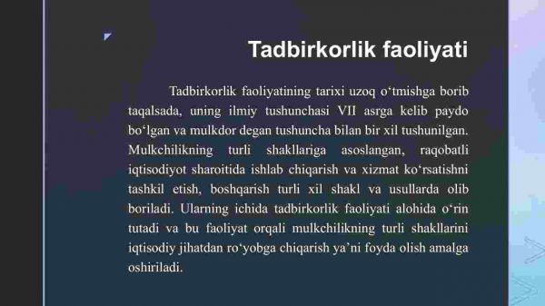 Tadbirkorlik faoliyati. Tadbirkorlik kapitali va uning aylanishi - Image 2