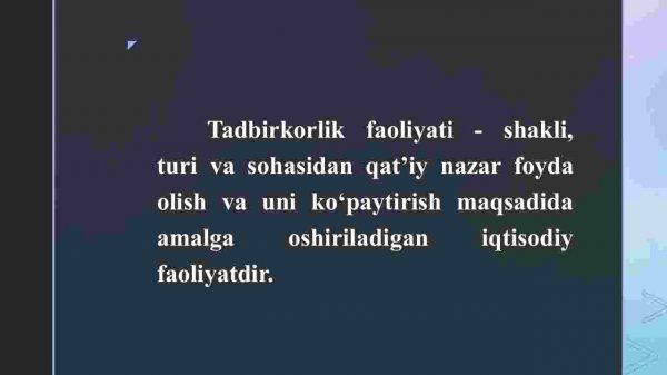 Tadbirkorlik faoliyati. Tadbirkorlik kapitali va uning aylanishi - Image 3