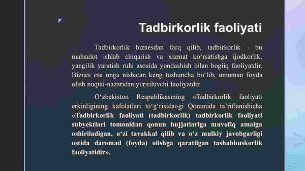 Tadbirkorlik faoliyati. Tadbirkorlik kapitali va uning aylanishi - Image 4