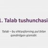 Talab va taklif nazariyasi. Bozor muvozanati - Image 3
