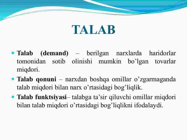 Talab va taklif tahlili. Bozor muvozanati - Image 2