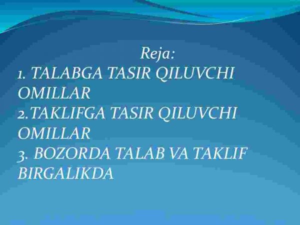Talab va taklif - Image 2
