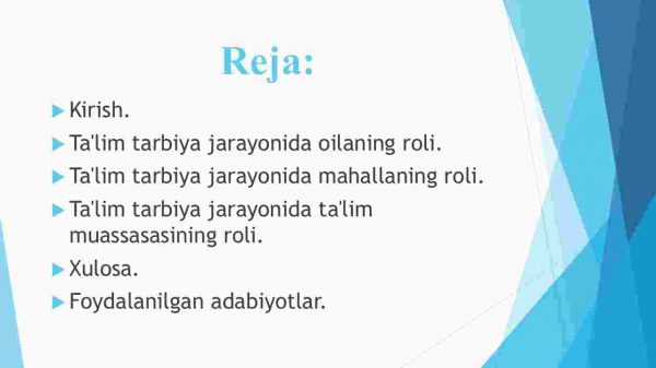 Ta'lim tarbiya jarayonida oila, mahalli va ta'lim muassasi hamkorligi - Image 2