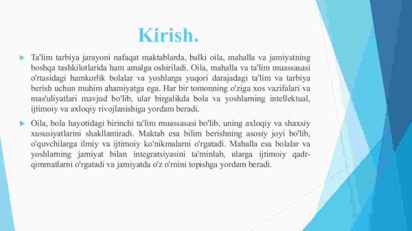 Ta'lim tarbiya jarayonida oila, mahalli va ta'lim muassasi hamkorligi - Image 3