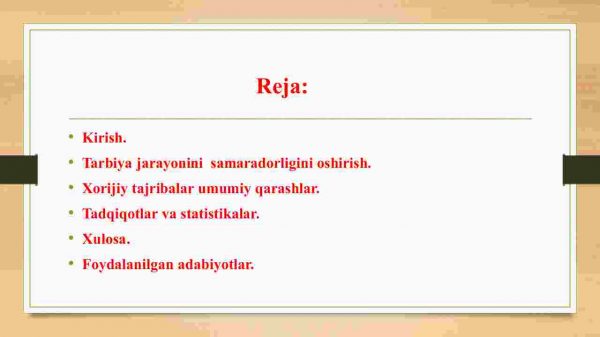 Tarbiya jarayonini samaradorligini oshirishda ilg’or xorijiy tajribalar - Image 2