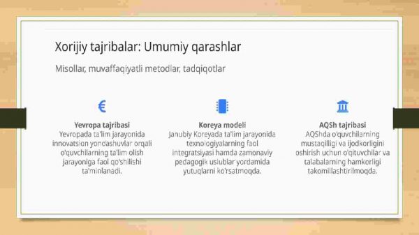 Tarbiya jarayonini samaradorligini oshirishda ilg’or xorijiy tajribalar - Image 4