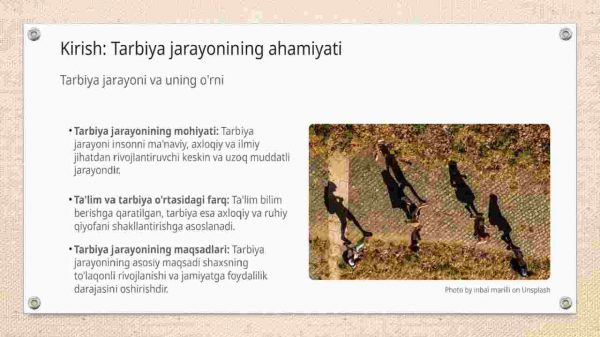 Tarbiya jarayonini tashkil etish shakllari - Image 3